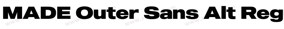 MADE Outer Sans Alt Regular PERSONAL USE字体转换